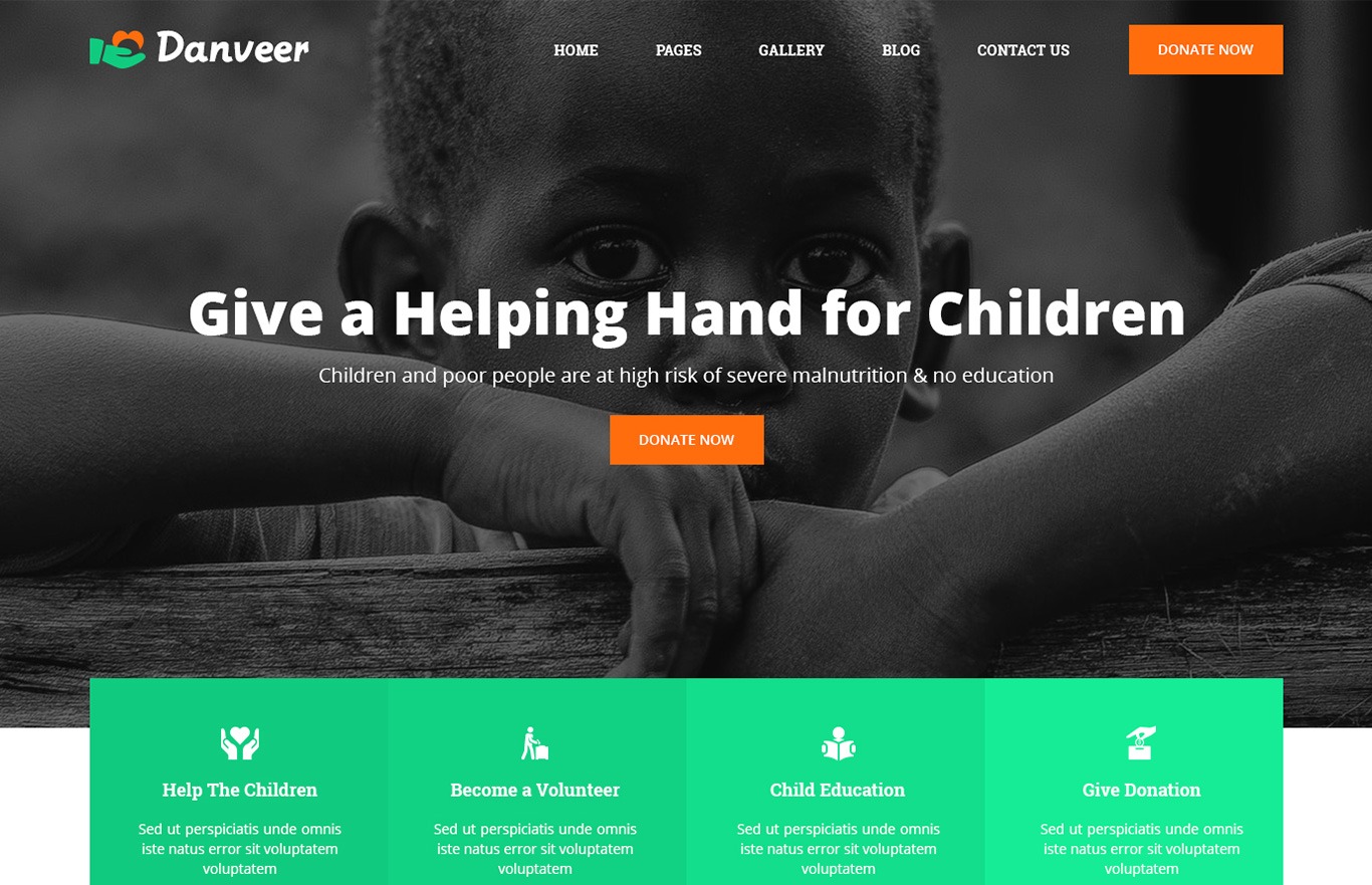 Danveer – Charity & Fund Raising Responsive HTML5 Template