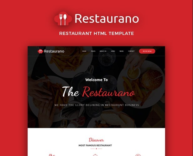 Pizza, Restaurants & Cafe HTML Template