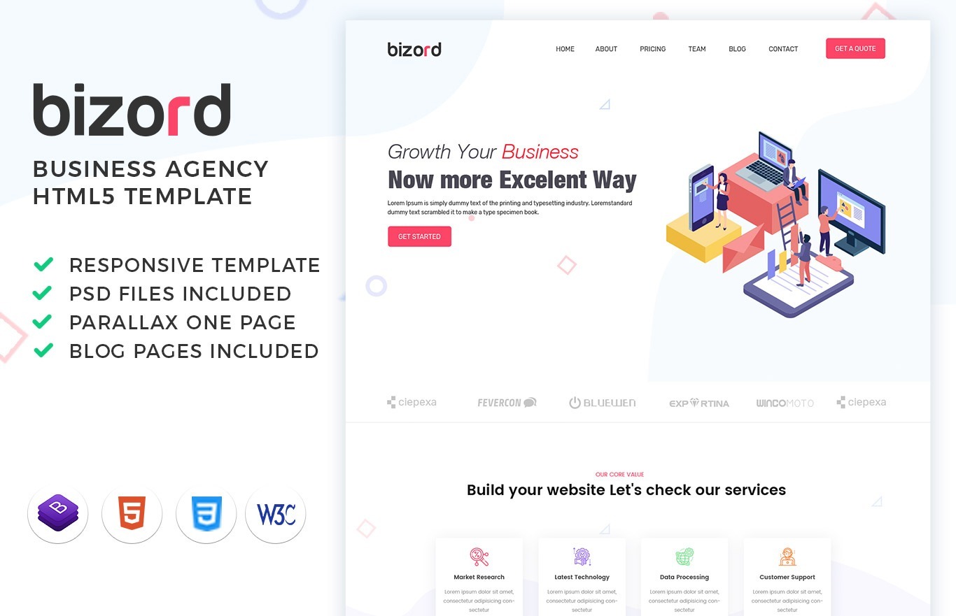 Bizord – Business Agency HTML Template