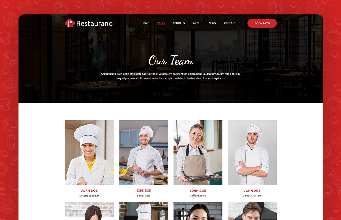 Restaurano – Restaurant HTML Template