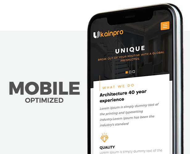 Ukainpro Best mobile optimized responsive Design